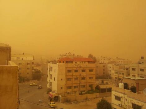 Sand storm in Amman